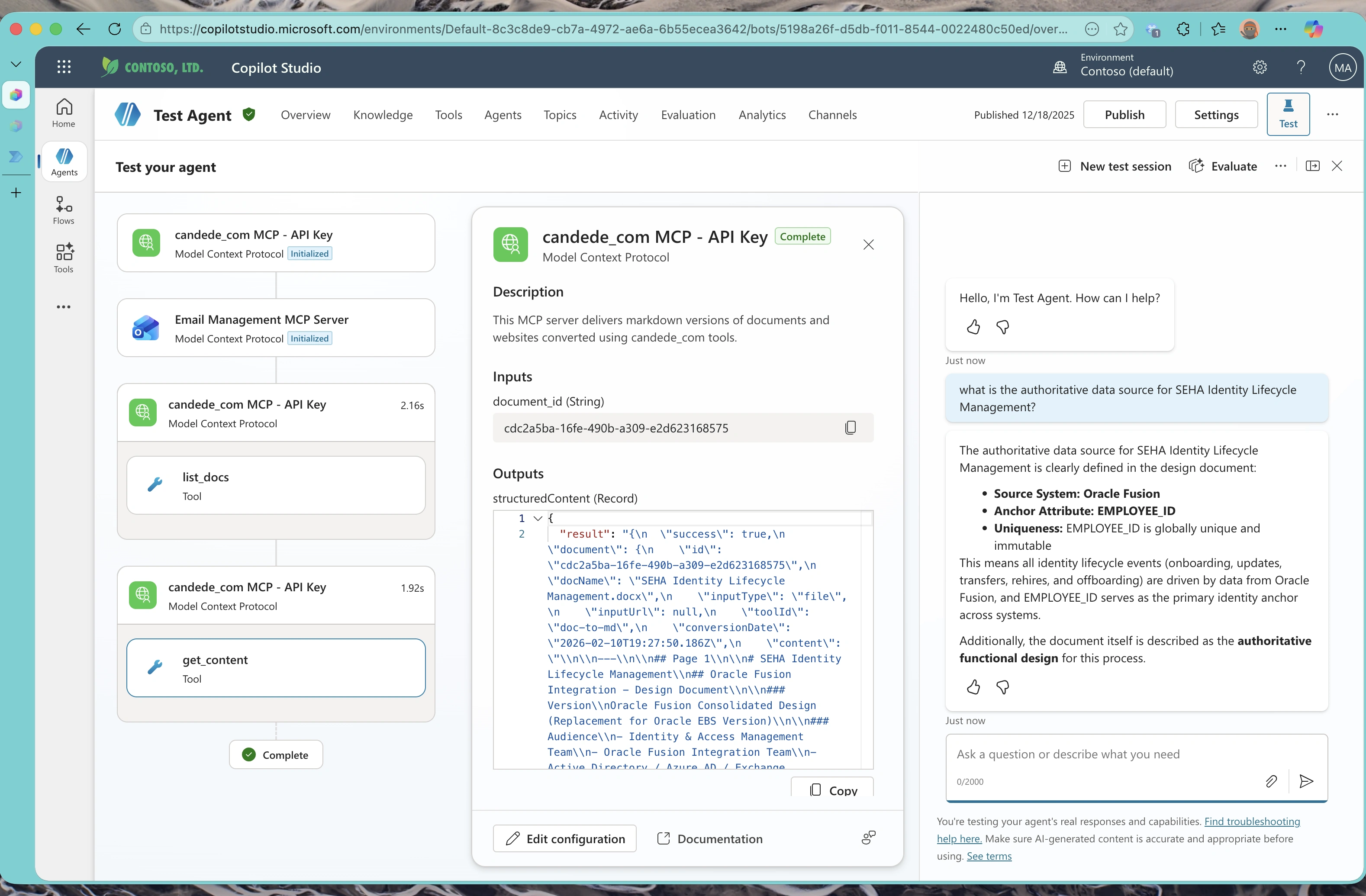 Test result showing GPT-5 Auto selecting the appropriate model