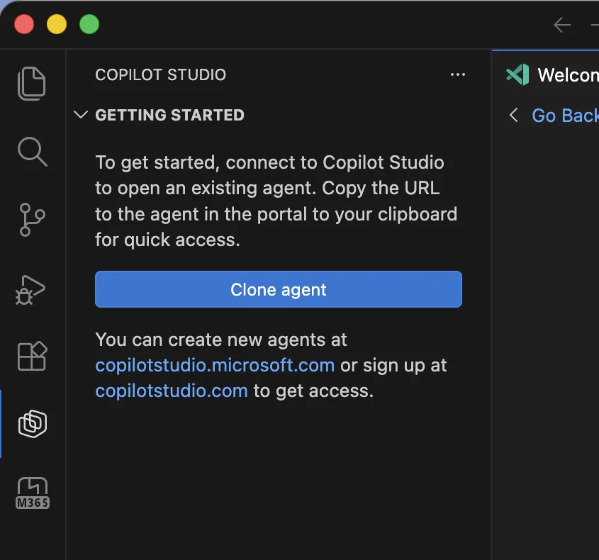 Connecting to Copilot Studio in VS Code