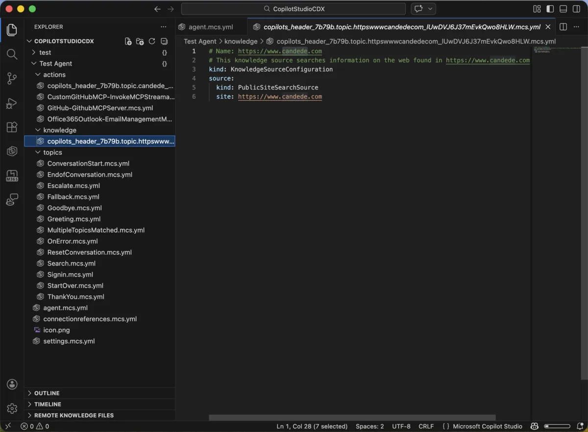 Managing Agent Knowledge as Code