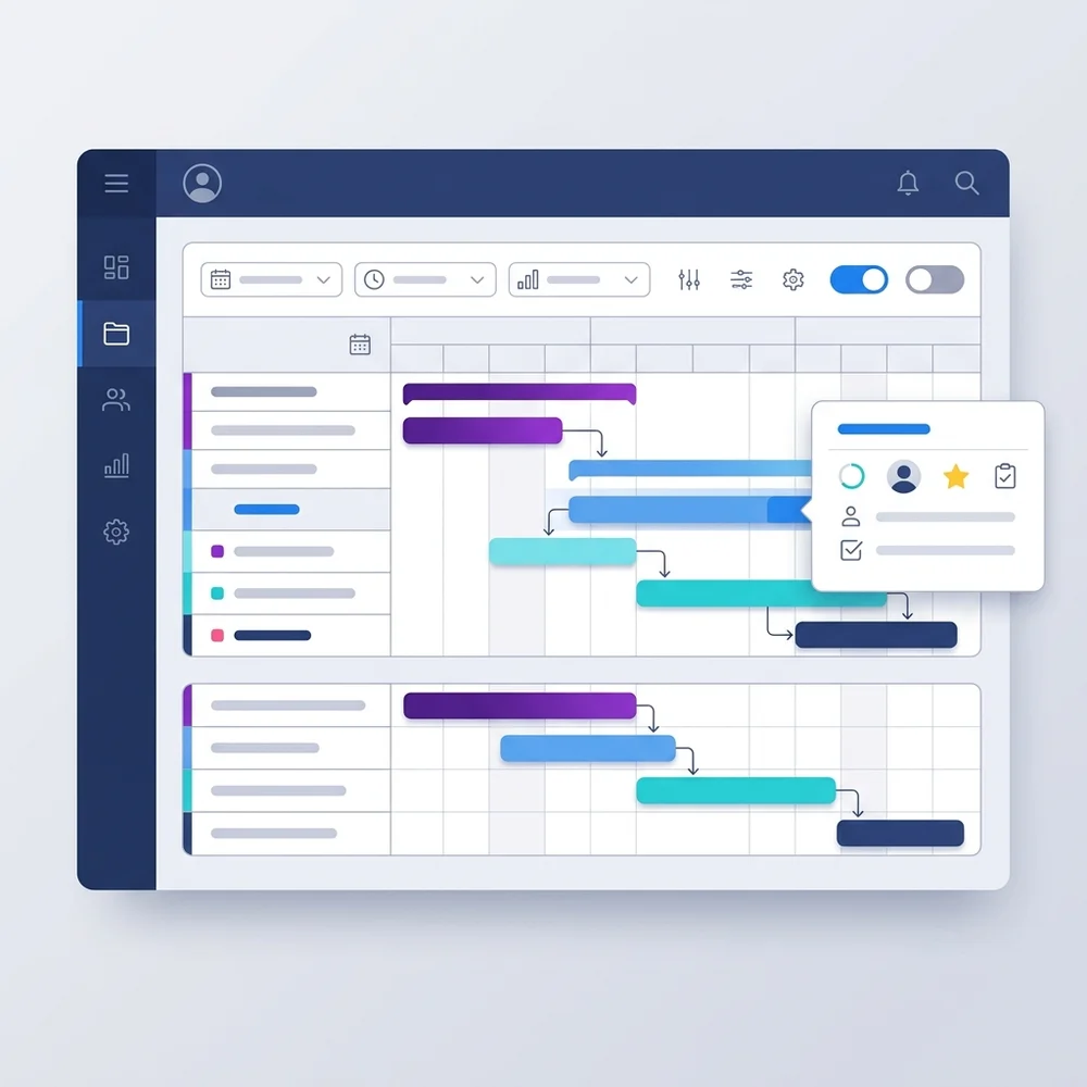 Generative Gantt Chart UI
